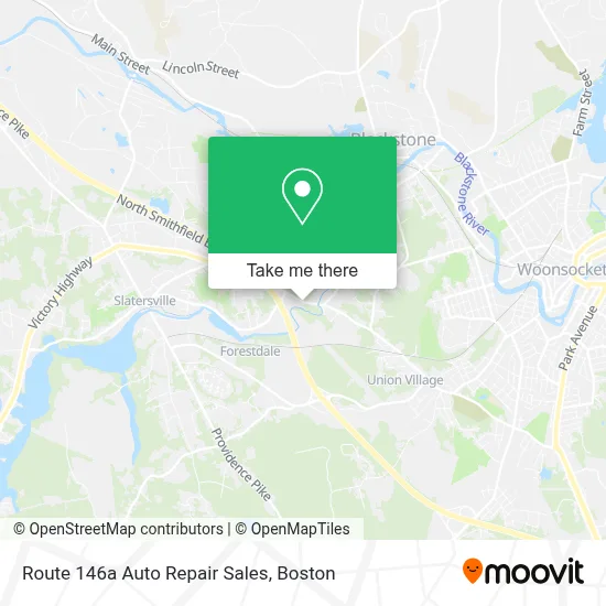 Route 146a Auto Repair Sales map