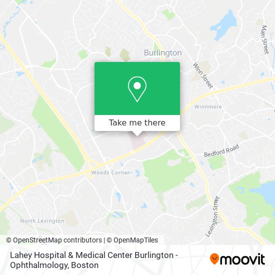 Mapa de Lahey Hospital & Medical Center Burlington - Ophthalmology