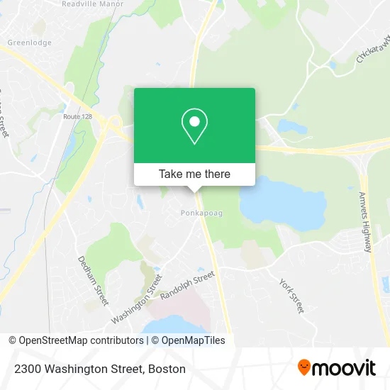 2300 Washington Street map