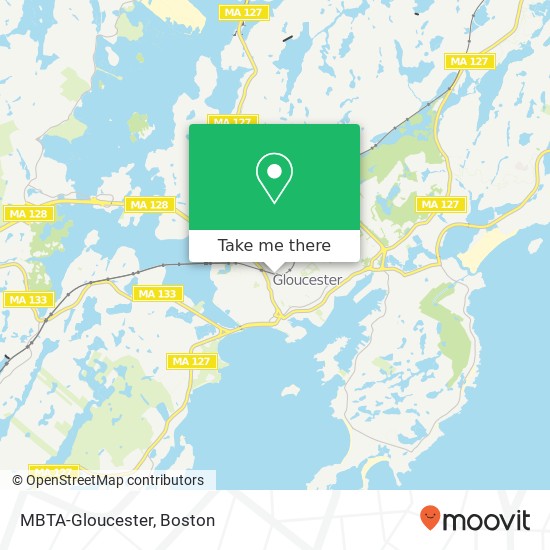MBTA-Gloucester map