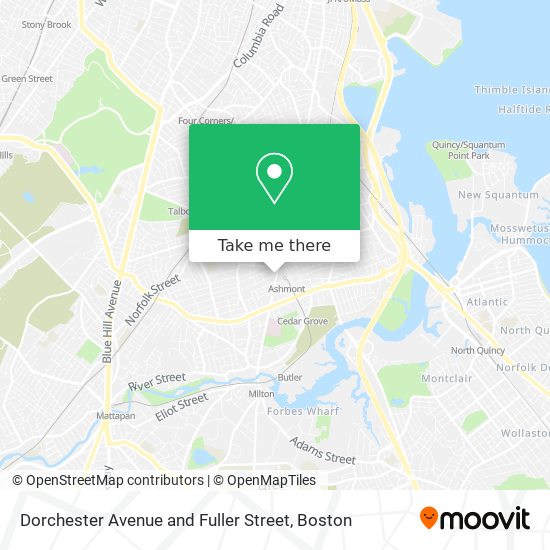Mapa de Dorchester Avenue and Fuller Street