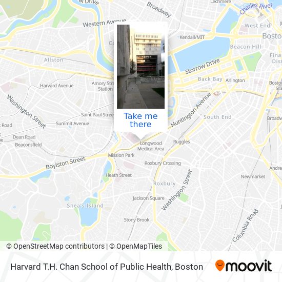 Mapa de Harvard T.H. Chan School of Public Health