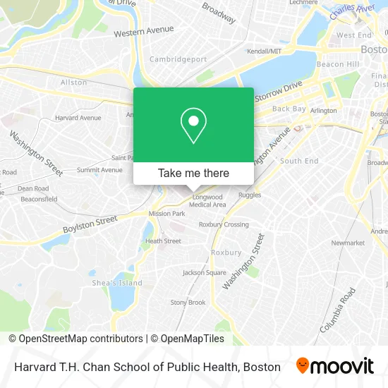 Harvard T.H. Chan School of Public Health map