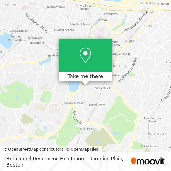 Mapa de Beth Israel Deaconess Healthcare - Jamaica Plain