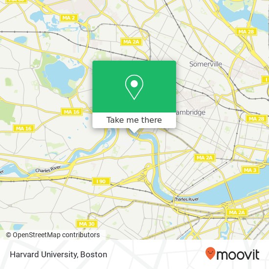 Harvard University map