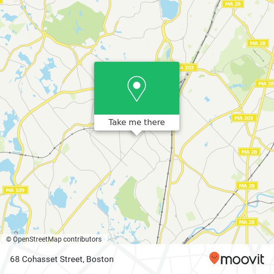 68 Cohasset Street map