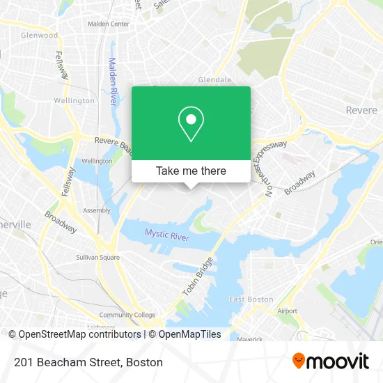 201 Beacham Street map