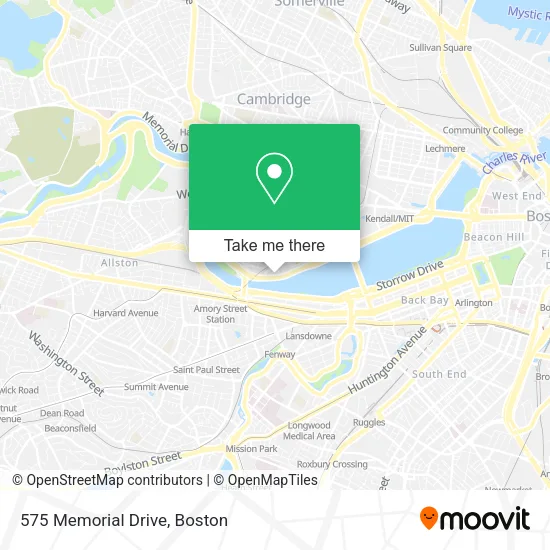 575 Memorial Drive map