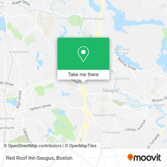 Red Roof Inn-Saugus map