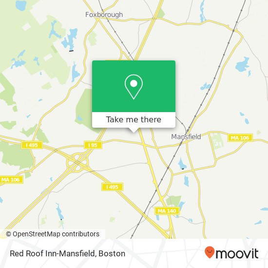 Mapa de Red Roof Inn-Mansfield