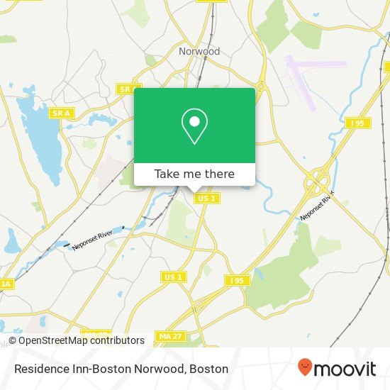 Residence Inn-Boston Norwood map