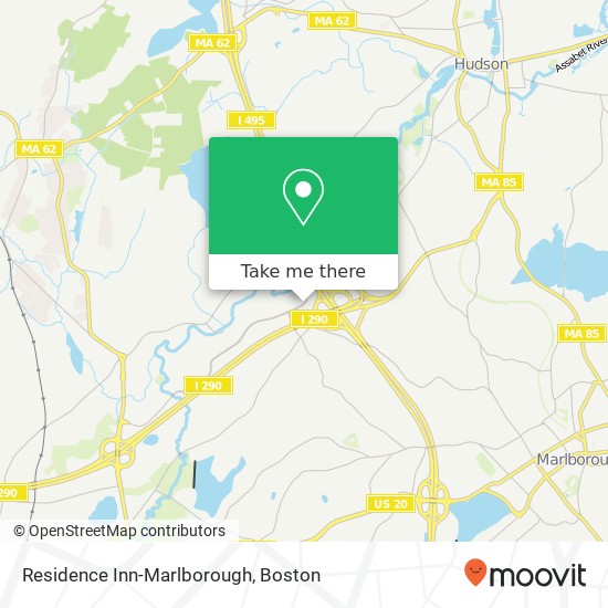 Mapa de Residence Inn-Marlborough