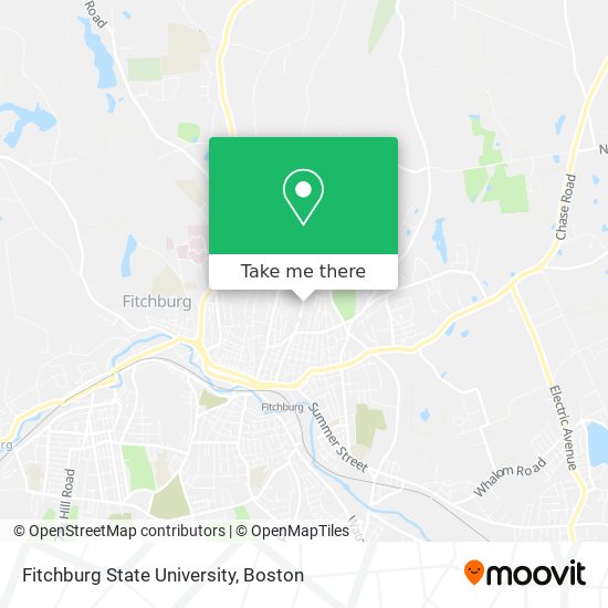 Fitchburg State University map