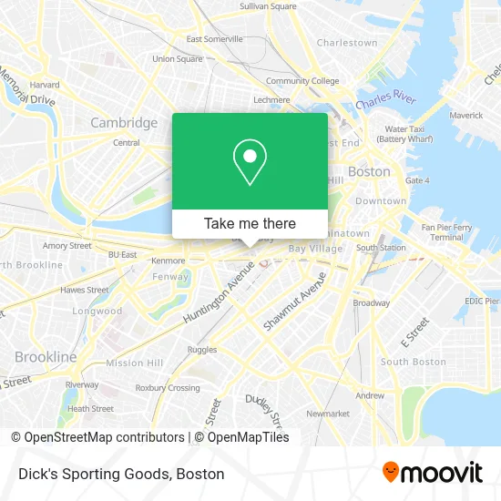 Dick's Sporting Goods map