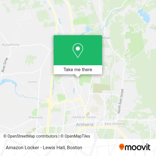Amazon Locker - Lewis Hall map