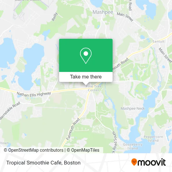 Tropical Smoothie Cafe map