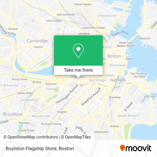 Boylston Flagship Store map