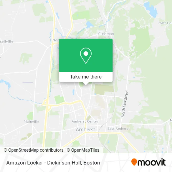 Amazon Locker - Dickinson Hall map
