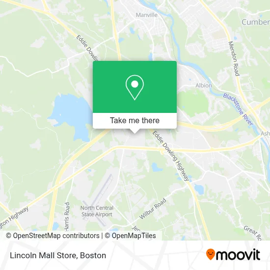 Lincoln Mall Store map