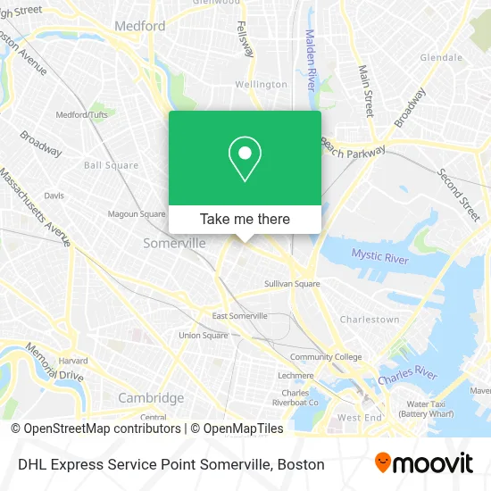 DHL Express Service Point Somerville map