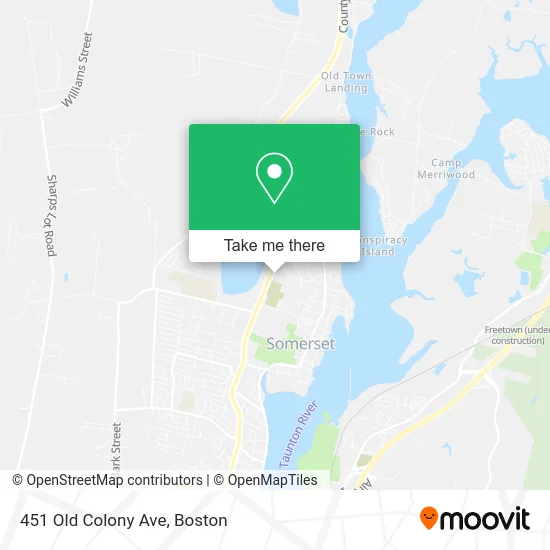 451 Old Colony Ave map