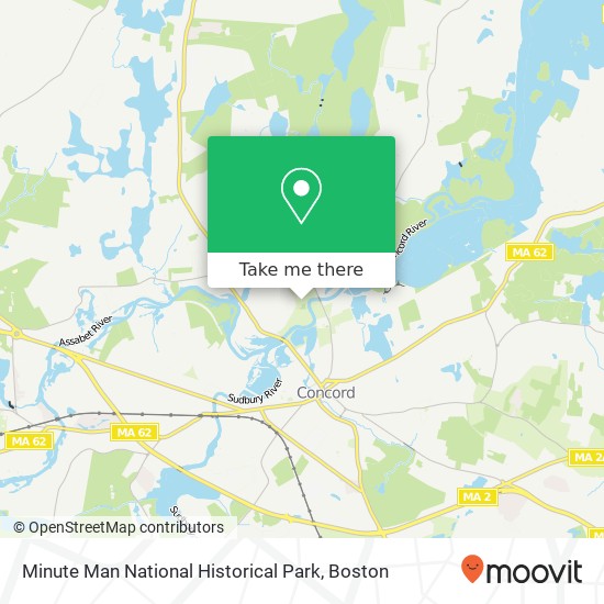 Minute Man National Historical Park map