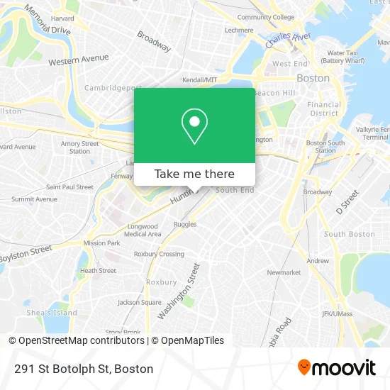 291 St Botolph St map