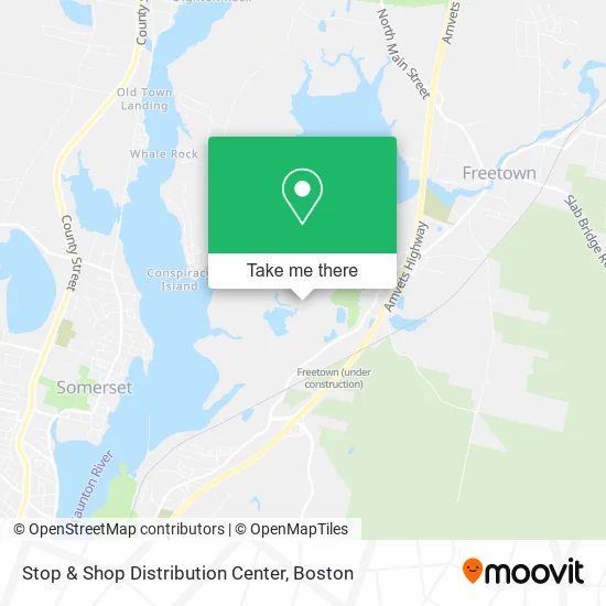 Mapa de Stop & Shop Distribution Center