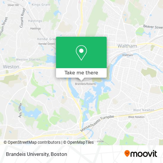Brandeis University map