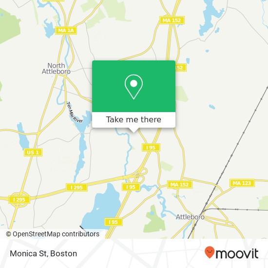 Monica St map