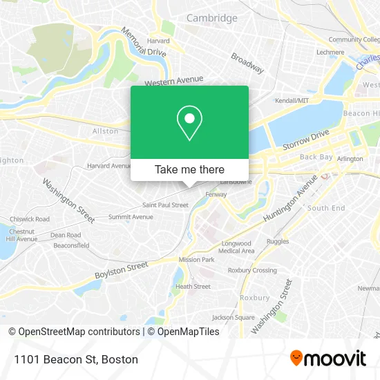 1101 Beacon St map