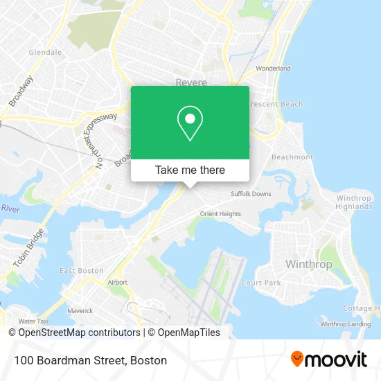 Mapa de 100 Boardman Street