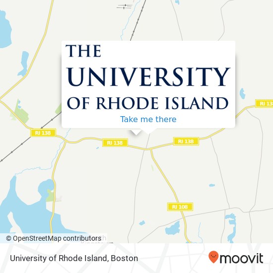 Mapa de University of Rhode Island