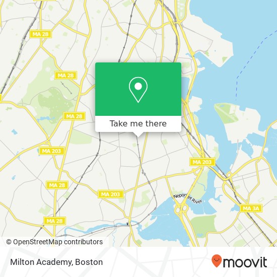 Milton Academy map