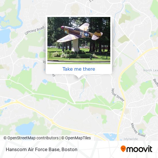 Hanscom Air Force Base map