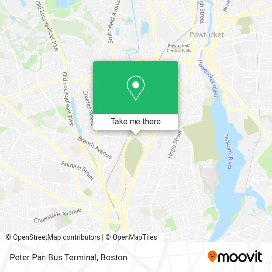 Peter Pan Bus Terminal map