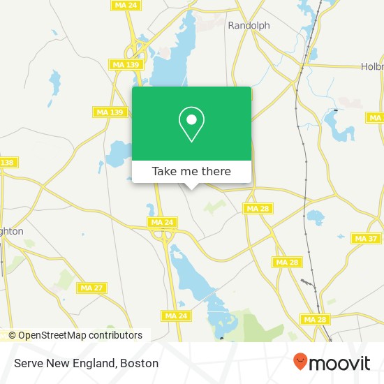 Serve New England map