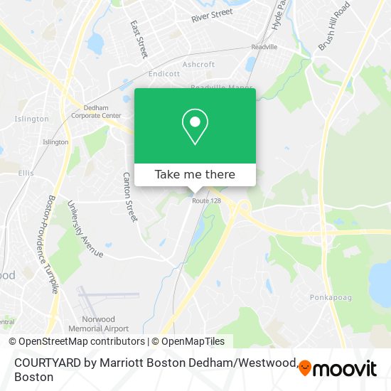 COURTYARD by Marriott Boston Dedham / Westwood map
