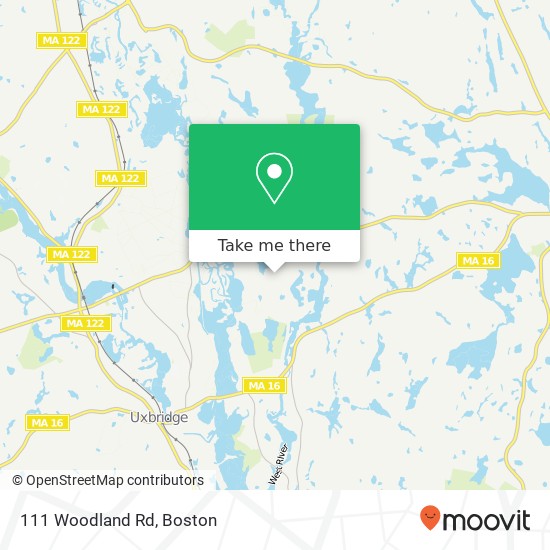 Mapa de 111 Woodland Rd