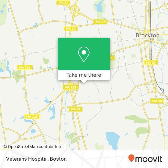 Veterans Hospital map