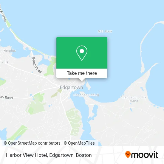 Harbor View Hotel, Edgartown map