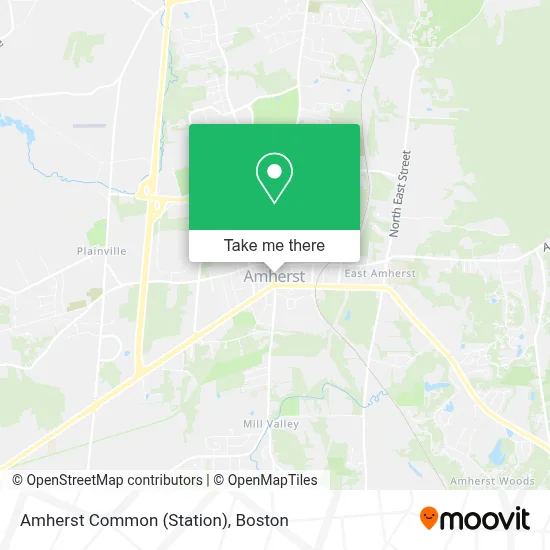 Amherst Common (Station) map