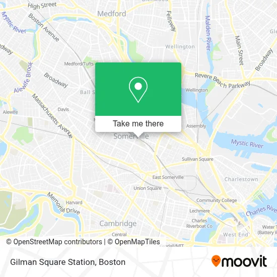 Gilman Square Station map