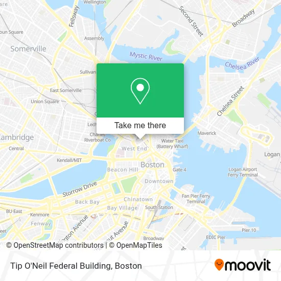 Tip O'Neil Federal Building map