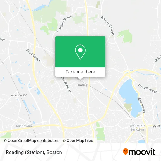 Reading (Station) map