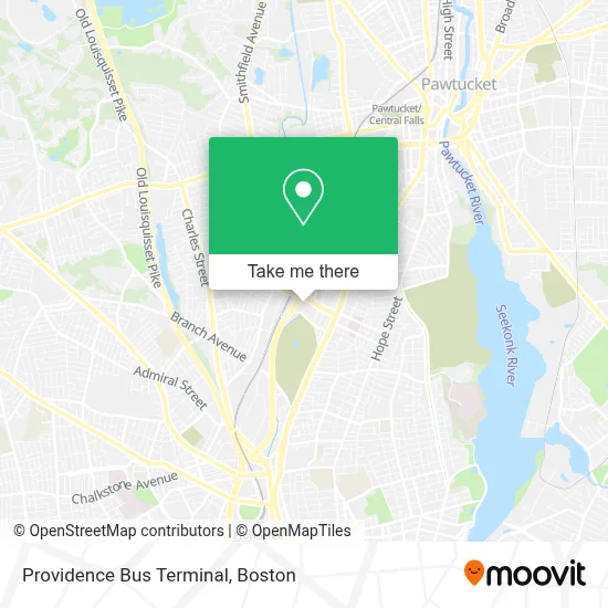Providence Bus Terminal map