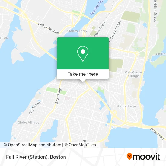 Fall River (Station) map