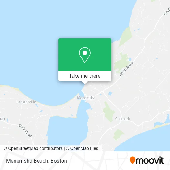 Menemsha Beach map
