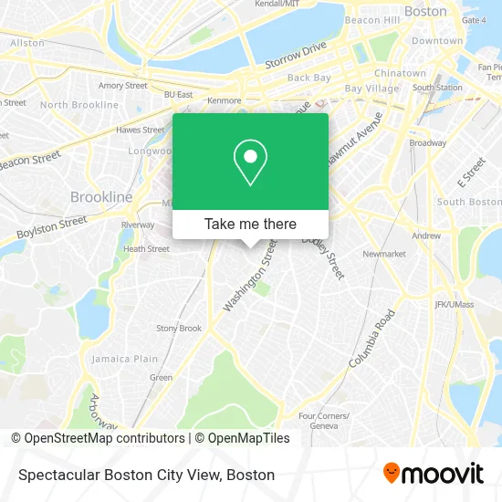 Spectacular Boston City View map