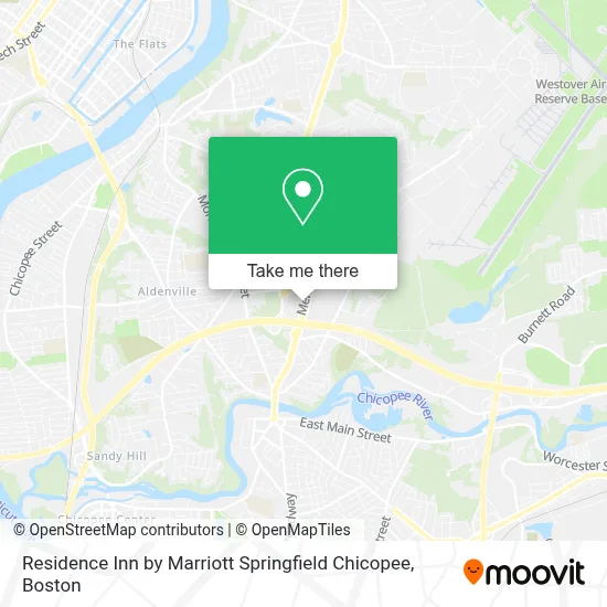 Residence Inn by Marriott Springfield Chicopee map